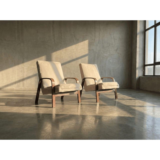 1970s French Oak Armchairs, 1970s For Sale - Image 5 of 5