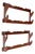 Mid-Century Wooden Gun Rack Pair For Sale
