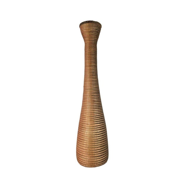 Early 20th Century Early 20th Century Tutsi Wedding Basket Vase Rwanda 35 Inch For Sale - Image 5 of 5