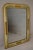 19th-Century French Louis Philippe Mirror. Colors of off-white, gold and red. Flowers on each corner. Original mirror...