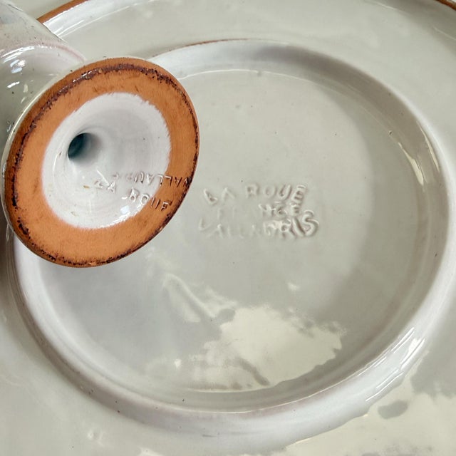 Vintage La Roue Vallauris French Pottery Serving Set — 11 Pieces For Sale In Seattle - Image 6 of 6