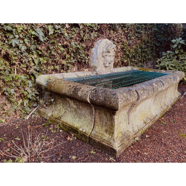 Antique Stone Fountain and Outdoor Basin, 1800s For Sale - Image 5 of 9