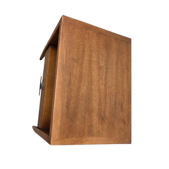 Mid-Century Modern Vintage Danish Modern Century Furniture Night Stand End Table Rosewood Bronze For Sale - Image 3 of 13