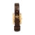 Metal Vintage Ladies Cartier Tank Vermeil 21mm 366001 Bordeaux 925 Gold Plaque Watch For Sale - Image 7 of 11