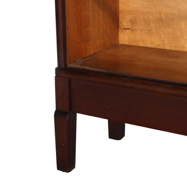 Arts & Crafts Arts & Crafts Oak 4-Stack Barrister Bookcase With Raised Panels C1910 For Sale - Image 3 of 7