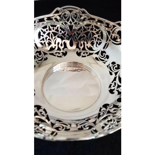 Antique Sterling Silver Fruit from Bowl Hawksworth, Eyre & Co, 1920s For Sale - Image 6 of 14