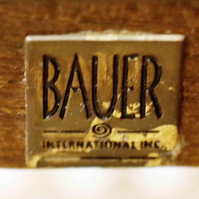 Bauer Vintage Chaise Lounge Chair - Hand Caned For Sale - Image 4 of 11