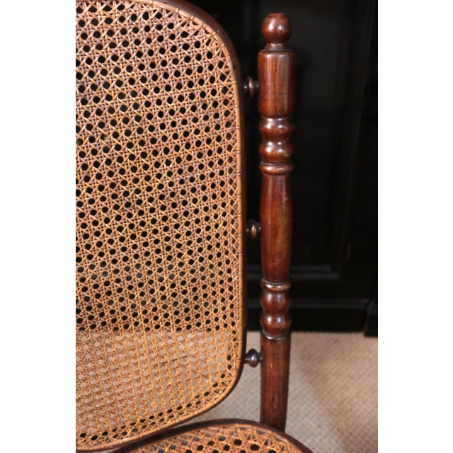 Brown Chairs from Thonet, 1890s, Set of 4 For Sale - Image 8 of 11
