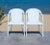 Contemporary California Armchair, Set of 2 - Baby Blue/White For Sale - Image 3 of 10