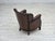 Vintage Danish Lounge Chair in Brown Furniture Leather and Velour, 1930s For Sale - Image 14 of 18