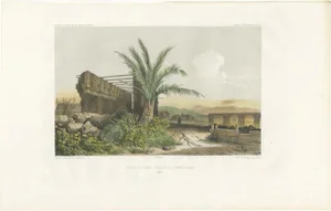 D'Urville, Illustration of a Ruin in Concepción, Chile, 1850s, Print
