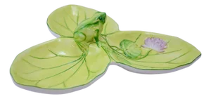 Vietri Water Garden 3 Section Relish Tray