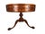 English Mid-Century Weiman Heirloom Model 5040 Mahogany Gilt-Tooled Leather Drum Table For Sale - Image 3 of 10