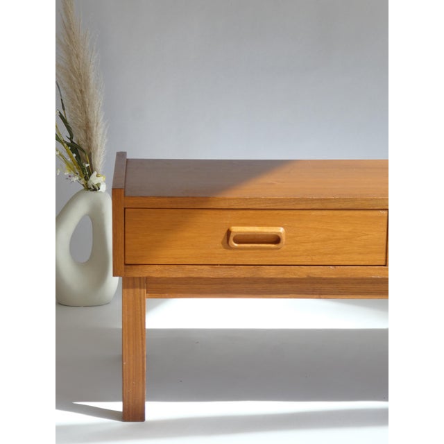 Mid-Century Teak Danish Low Board, 1960s For Sale - Image 4 of 13