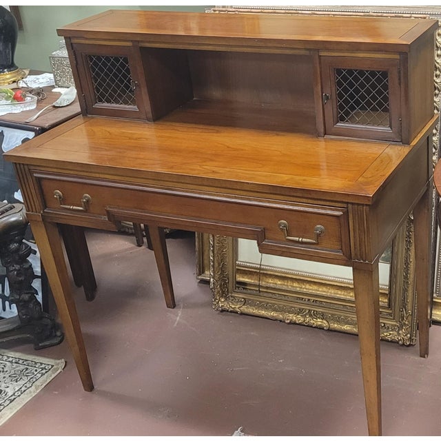 Fine 1950s Continental Desk For Sale - Image 10 of 14
