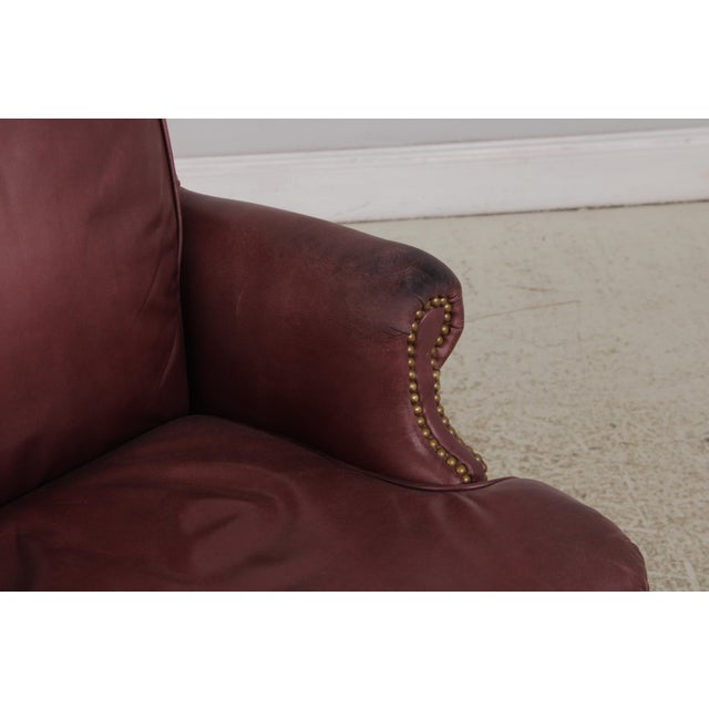 Brown Hancock & Moore Leather Executive Desk Chair For Sale - Image 8 of 15