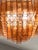 Italian Luxury Italian Amber-Rosè “Squared” Murano Glass Squared Flush Mount For Sale - Image 3 of 4