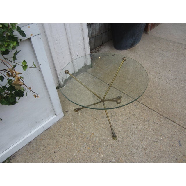 Bagues Style Bronze and Glass Tables - a Pair For Sale - Image 9 of 9