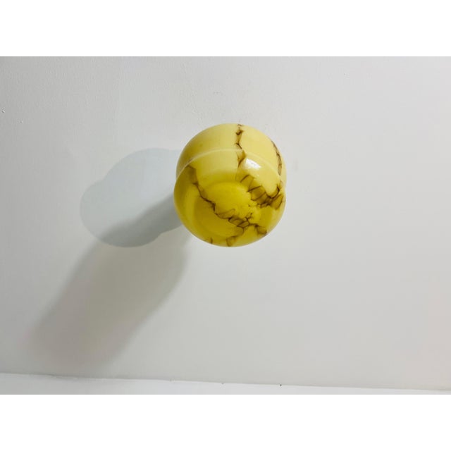 Mid-Century Modern Glass Flush Mount, 1930s, Germany For Sale - Image 3 of 8