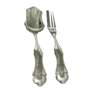 Dutch Silver Ginger Place Setting by Pieter Van Geelen, 1884, Set of 2
