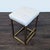 Restoration Hardware Restoration Hardware Leather Button Tufted Counter Stool For Sale - Image 4 of 12
