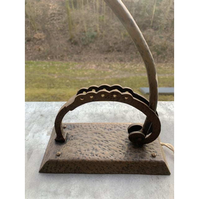 Art Deco Hammered Table Lamp, 1920s For Sale - Image 9 of 16