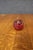 Hand Blown Cranberry Art Glass Apple Paperweight For Sale In Philadelphia - Image 6 of 7