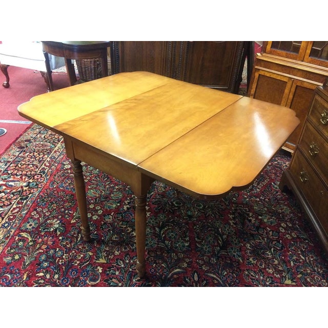 Antique Drop Leaf Table, Maple Dining Table For Sale - Image 6 of 11