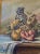 Shabby Chic 1927 Dutch Oil on Canvas Still Life Study “Fruit With Urn” Signed B. Jopps For Sale - Image 3 of 12