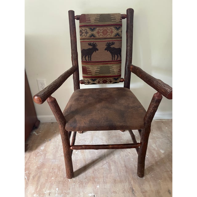 Rustic Old Hickory Dining Chairs For Sale - Image 3 of 9