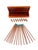 A beautiful handmade set of chopsticks finished in a warm, natural wood grain complemented by striking green and ivory...