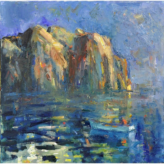 Gareth Parry. Welsh ( b.1951 ). Setting Pots. Oil On Canvas. Signed Lower Right. Image size 24 inches x 24 inches ( 61cm x...