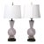 1950s Barovier Toso Murano Glass Lamp Pair With Pleated White Shades For Sale