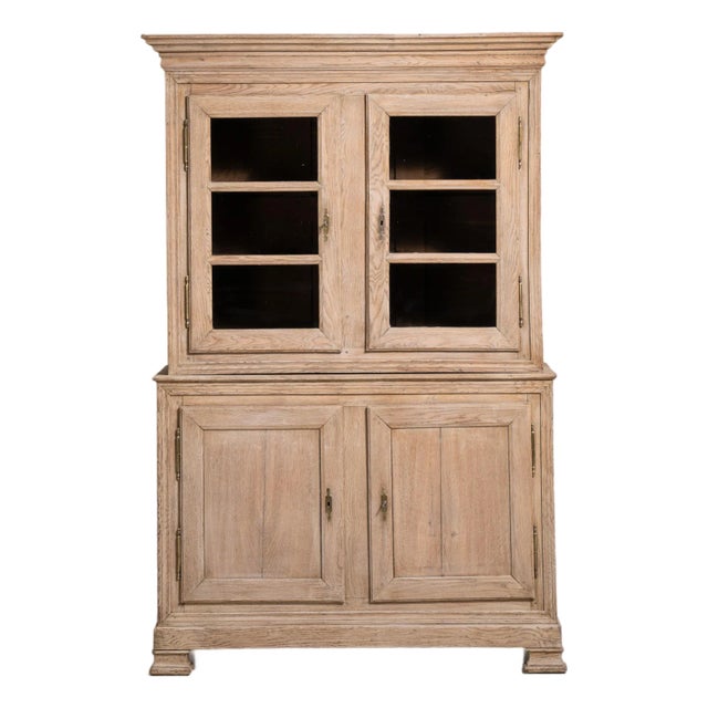 Oak Provençal Vitrine, French Rustic Design, France, Circa 1880 For Sale