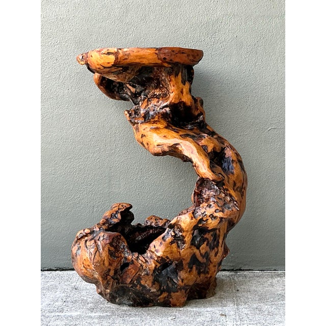 Vintage Japanese Twisted Root Pedestal For Sale - Image 9 of 12