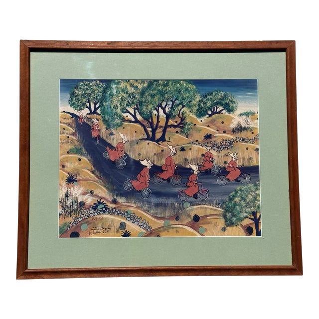 1990s Hells Angels Signed Print by Artist Billie Hutt (American, 1927 - 2007) For Sale