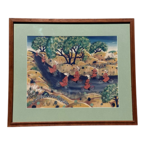 1990s Hells Angels Signed Print by Artist Billie Hutt (American, 1927 - 2007)