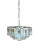 Large Murano Glass and Chrome Chandelier, 1960s For Sale