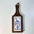 Cornflower Blue Mid 20th Century Gustavian Boho Chic Delft Style Tile & Wood Trivet. For Sale - Image 8 of 11