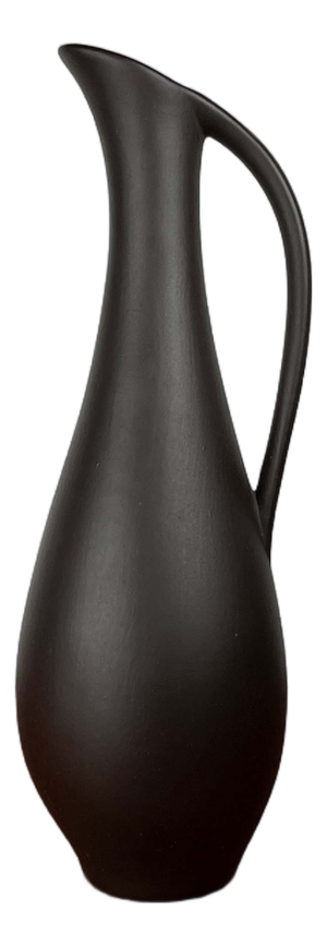 Mid-Century Modern Minimalist Wormser Terra-Sigillata Pottery Carafe Vase, Germany, 1960s
