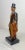 1910s Rare Antique Hand Carved Wood Theo Roosevelt German Whistler Sculpture Statue For Sale - Image 5 of 13
