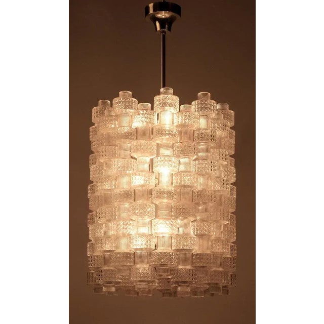 Large Chandelier Model Festival attributed to Gert Nyström for Orrefors, 1960s For Sale - Image 3 of 12