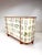 1950’s Swedish Cabinet later papered with illustrations by C.A. Lindman book Nordens Flora. Curved cabinet consists of 4...