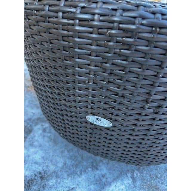 Wicker Side Table by Gloster For Sale In Richmond - Image 6 of 7