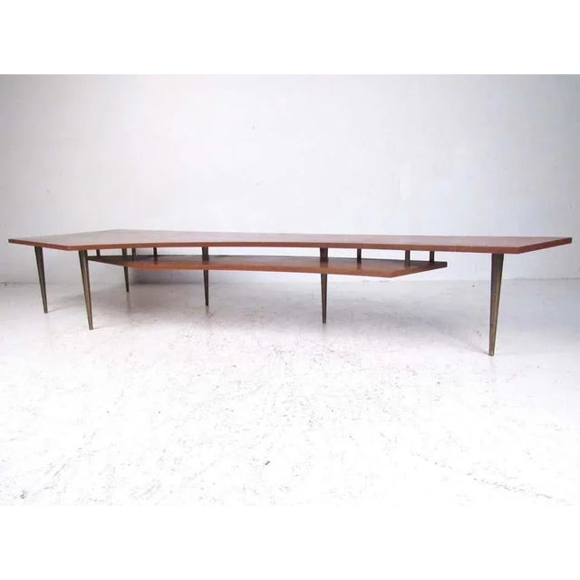 Mid-Century Modern 1960s Large Mid-Century Modern Coffee Table For Sale - Image 3 of 12