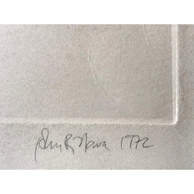 Paper Original Etching Portrait of Ella by John Nava Artist Proof For Sale - Image 7 of 8