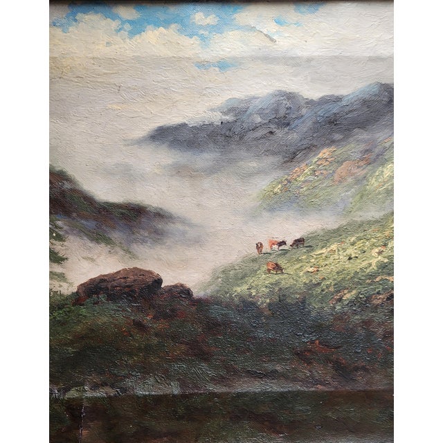 California Mountain Landscape With Cows by Carl Henrik Jonnevold (1856-1955) For Sale In Denver - Image 6 of 11