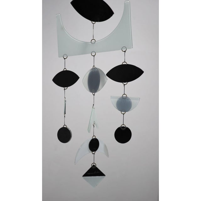 Mid 20th Century Michael & Frances Higgins Fused Art Glass Mobile, Signed For Sale - Image 5 of 10
