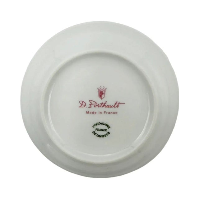 Mid 20th Century D. Porthault Paris Les Coeurs Pink Hearts Trinket Dish Bowl Porcelain Limoges For Sale In Washington DC - Image 6 of 12