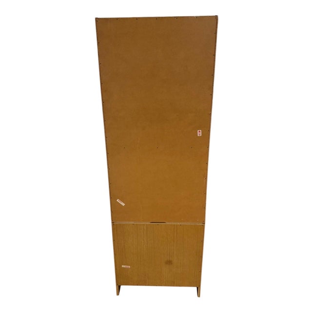 Wood Vintage Danish Modern Domino Møbler 2-Piece Lingerie Bookcase For Sale - Image 7 of 8